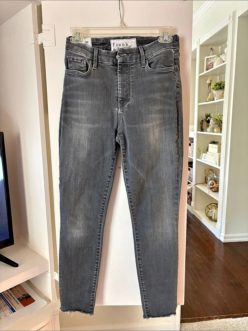 Frank & Eileen Sligo High Rise Skinny Jean Gray Waist 26